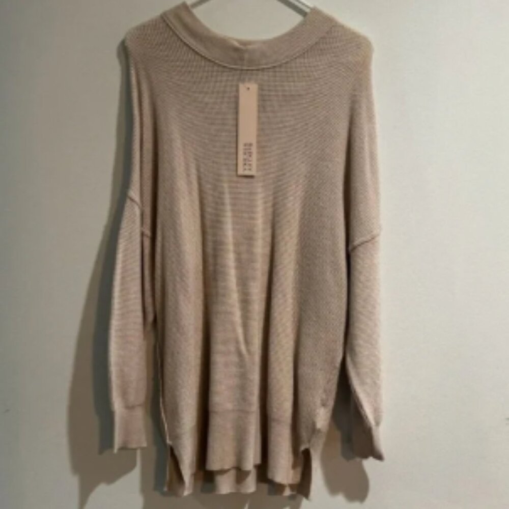 Badgley Mischka Oversized Oatmeal Sweater Top – Size Small – NEW!
